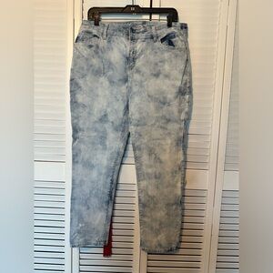 Chicos’s platinum ankle two tone jeans size 1.5P